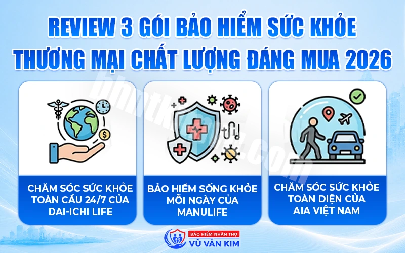 3 gói bảo hiểm sức khỏe chất lượng hiện nay