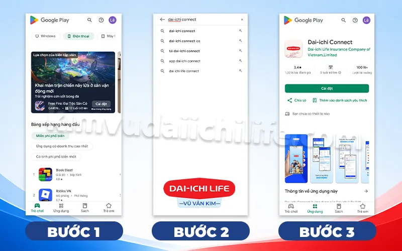 Tải app Dai-ichi Connect trên điện thoại Android
