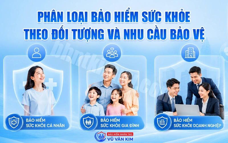 Phân loại các loại bảo hiểm sức khỏe theo đối tượng