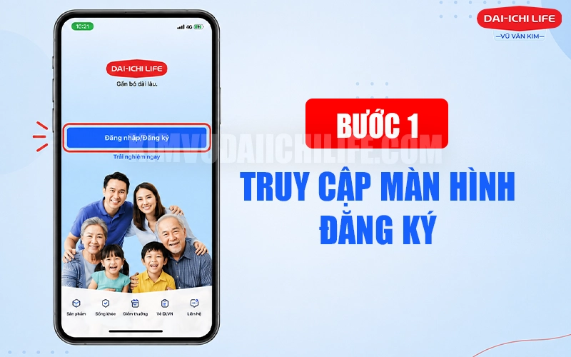 Bấm nút Đăng ký