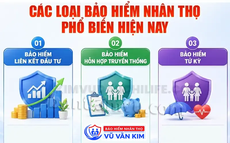 Các loại bảo hiểm nhân thọ phổ biến hiện nay