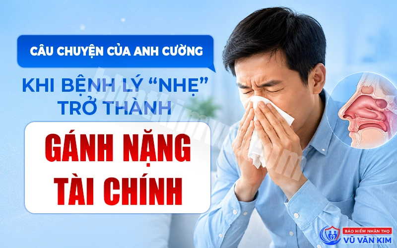 Dai-ichi Life chi trả bảo hiểm phì đại tuyến mũi cho anh Cường