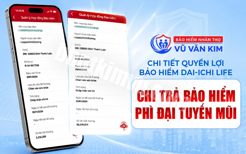 Chi Tiết Quyền Lợi Bảo Hiểm Dai-Ichi Life Chi Trả Bảo Hiểm Phì Đại Tuyến Mũi