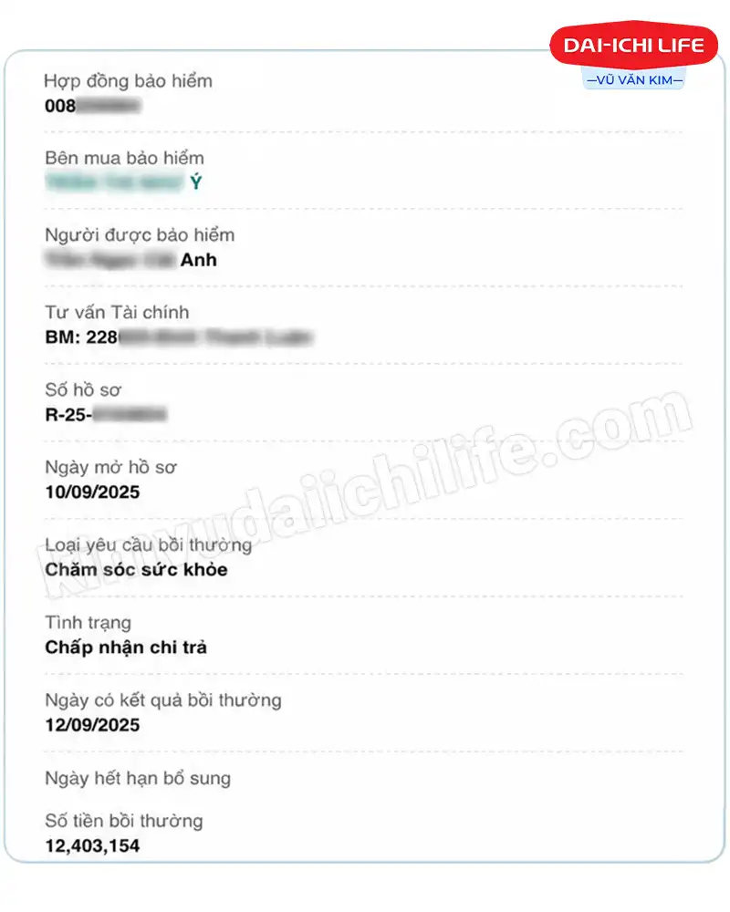 Dai‑ichi Life chi trả bảo hiểm điều trị nội trú lần 2 cho bé C.A
