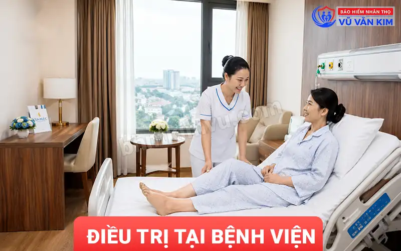 Chị Linh điều trị tại bệnh viện