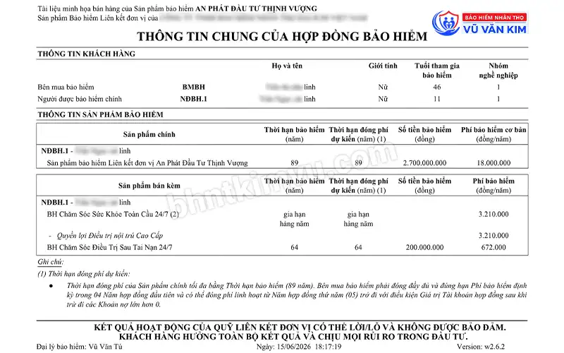Bảo hiểm An Phát Đầu Tư Thịnh Vượng