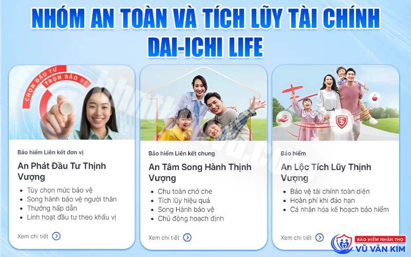 Nhóm an toàn và tích lũy tài chính Dai-ichi Life