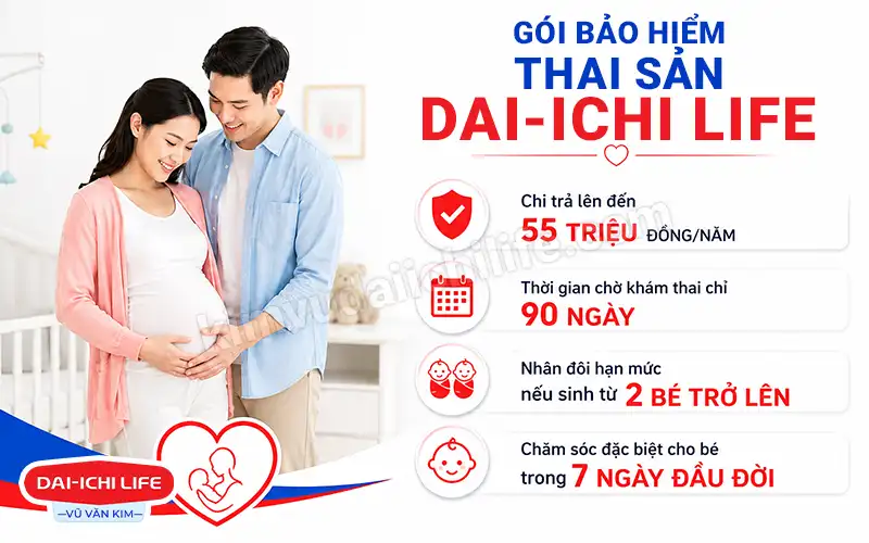 Gói bảo hiểm thai sản Daiichi
