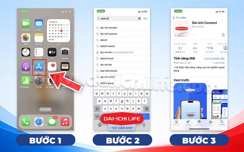 Tải app Dai-ichi Connect trên điện thoại iOS