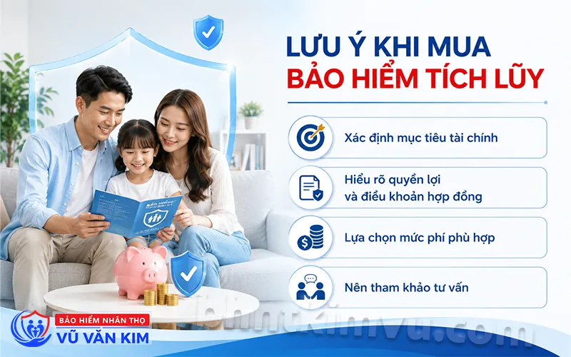 Lưu ý khi mua bảo hiểm nhân thọ tích lũy
