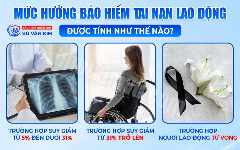 Mức hưởng bảo hiểm tai nạn lao động