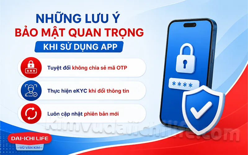 Lưu ý bảo mật khi sử dụng Dai-ichi Connect