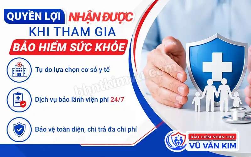 
Quyền lợi nhận được khi tham gia bảo hiểm sức khỏe