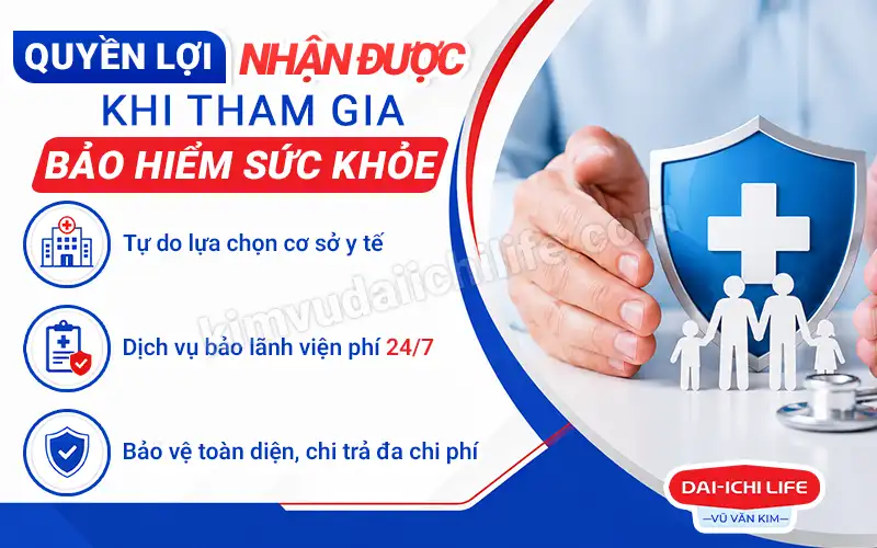 Quyền lợi nhận được khi tham gia bảo hiểm sức khỏe
