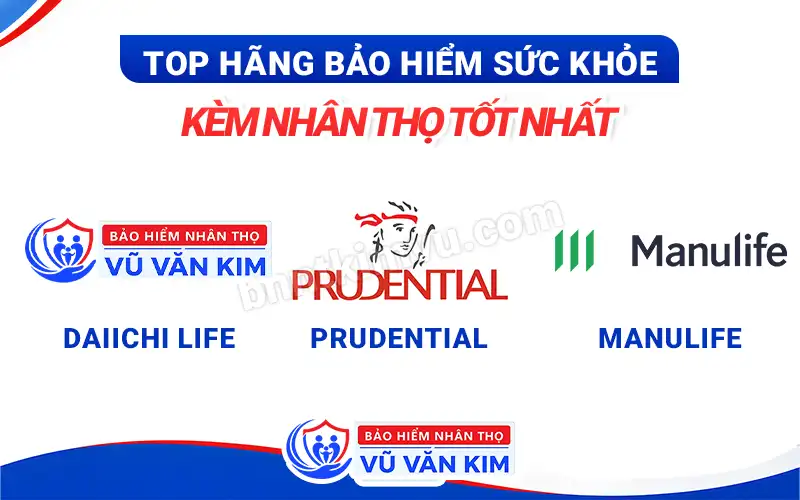 Top hãng bảo hiểm sức khỏe kèm nhân thọ tốt nhất