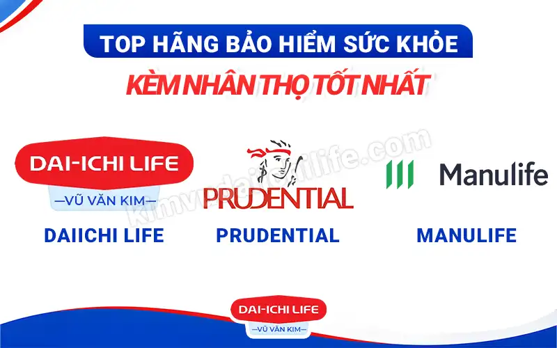 Top hãng bảo hiểm sức khỏe kèm nhân thọ tốt nhất
