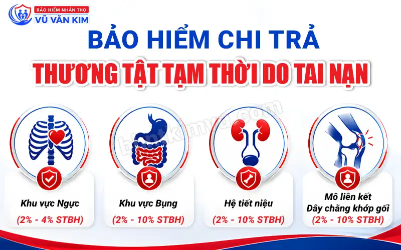 Bảo hiểm chi trả thương tật tạm thời do tai nạn
