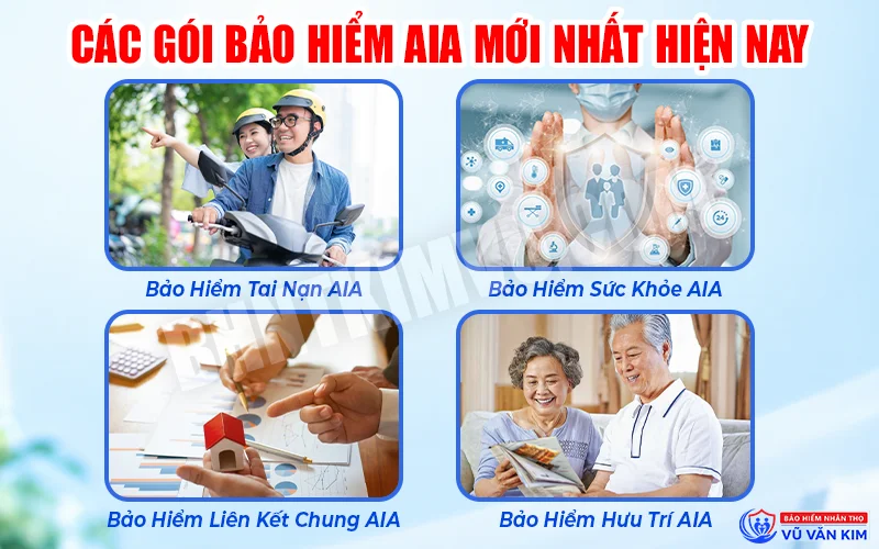 Các gói bảo hiểm AIA mới nhất hiện nay