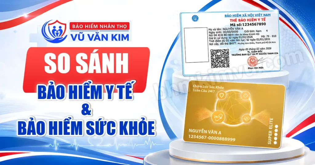 So sánh bảo hiểm y tế và bảo hiểm sức khỏe