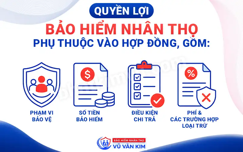 Quy định quyền lợi bảo hiểm nhân thọ
